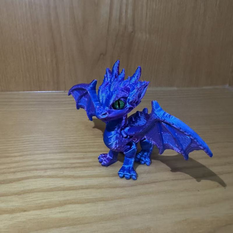 3D打印玩具恶魔翅膀飞龙关节可活动摆摊小玩具宠物摆件工艺礼品|undefined