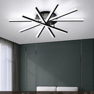 Living room lamp simple modern atmosphere master bedroom lamp ceiling lamp creative minimalist fan-shaped hall led Nordic lamps