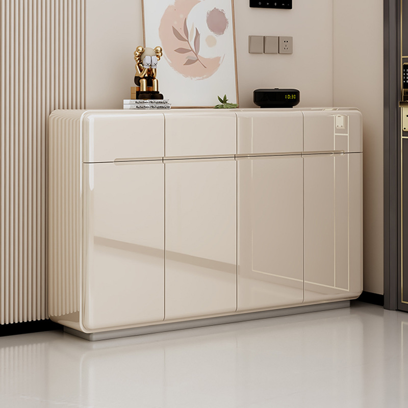 Light Luxury Entrance Shoe Cabinet Integrated Wall-Mounted Home Entrance Cabinet Integrated Partition Floor-Standing Large-Capacity Storage Cabinet