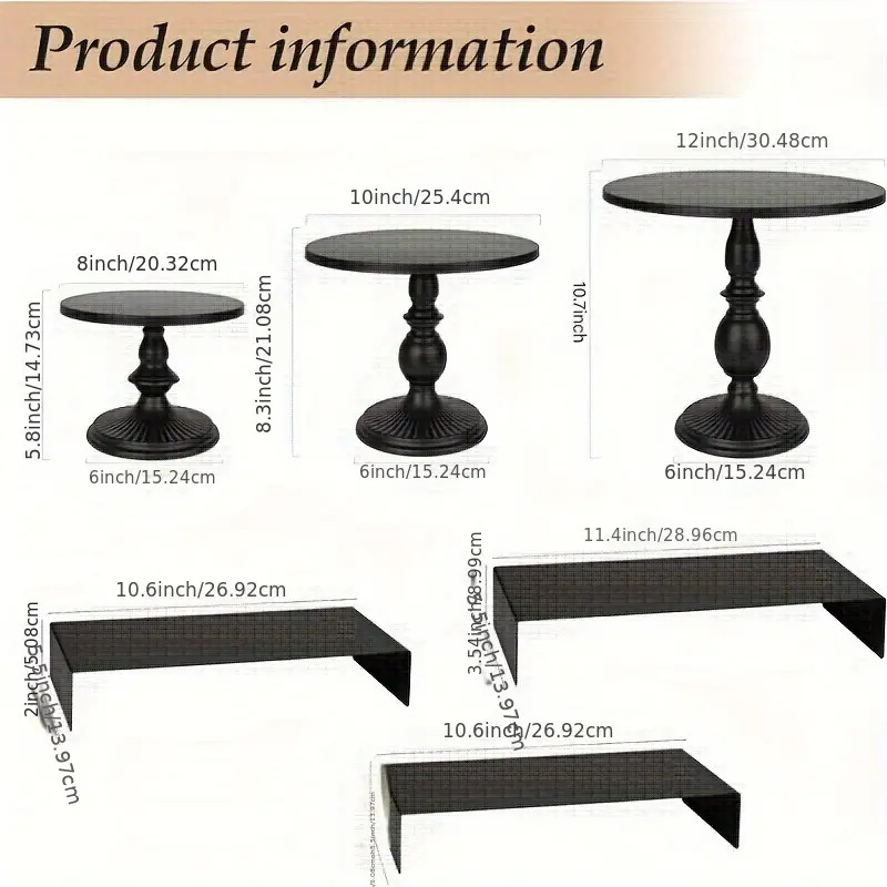 Transfronterizos Amazon temu postre estante de exhibición bandeja de pastel estante de pastel diseño de cumpleaños