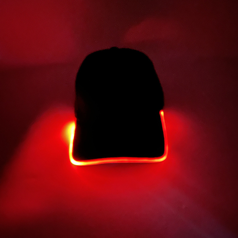 Gorra de béisbol LED para correr de noche protección solar estilo unisex gorra brillante para fiestas bares y baile callejero