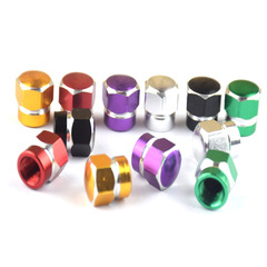 Off-road bicycle tire aluminum valve cap hat large hexagon type dust cover valve cap automotive parts