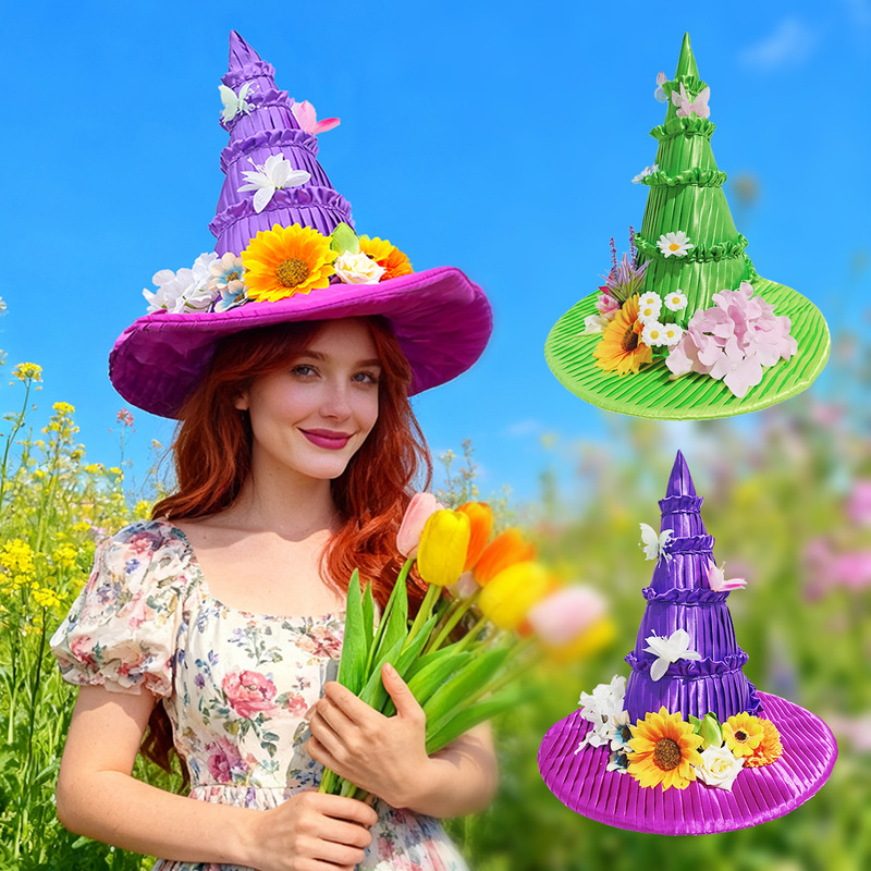 Lolita Easter Hat Witch Hat Halloween Hat Butterfly Party Photo Props
