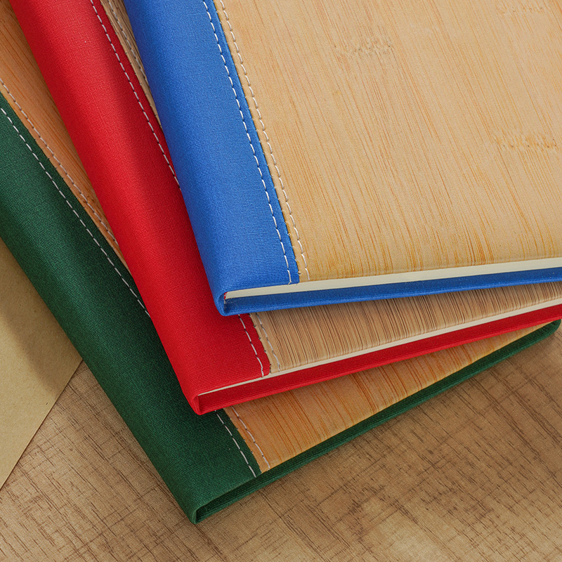 Cuaderno de madera imitación simple a5 libro de alto valor de pu material simple productos básicos libros de mano papelería transfronteriza al por mayor