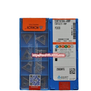 �n��KORLOY�������ǃȿ׵���TCMT16T304HMP PC9030���P䓵�Ƭ