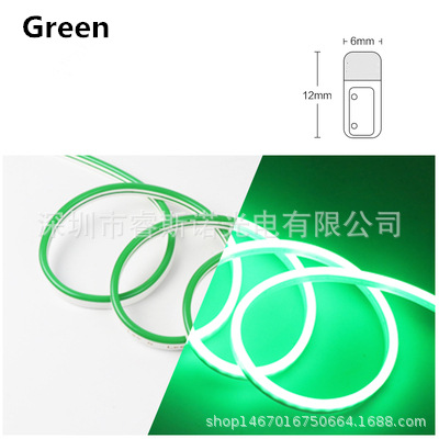 5V12V24V luz de neón con LED barra de luz de silicona una luz un corte 6*12 publicidad estilo impermeable color
