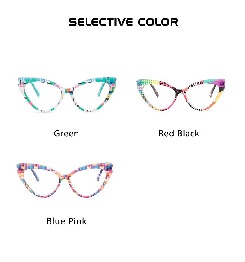55g Weight Full Frame Glasses Structure Glasses Classification PC Lens Material Butterfly Frame Glasses Style Daily, Street Occasion Color Block Pattern All Seasons Season Unisex Gender Vintage Style, Simple Style Style Vintage Style Simple Style Color Block PC Butterfly Frame Full Frame Optical Glasses 7