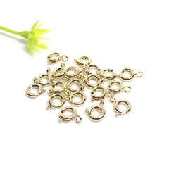 14K包金配件保色彈簧扣 手工DIY飾品手鍊項鍊扣子材料收尾連接扣