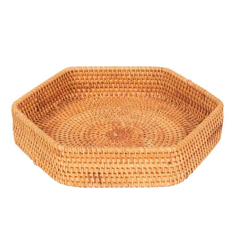 Vietnam hexagonal pan pan snack galletas canasta de almacenamiento dormitorio sala de estar escritorio acabado caja de almacenamiento