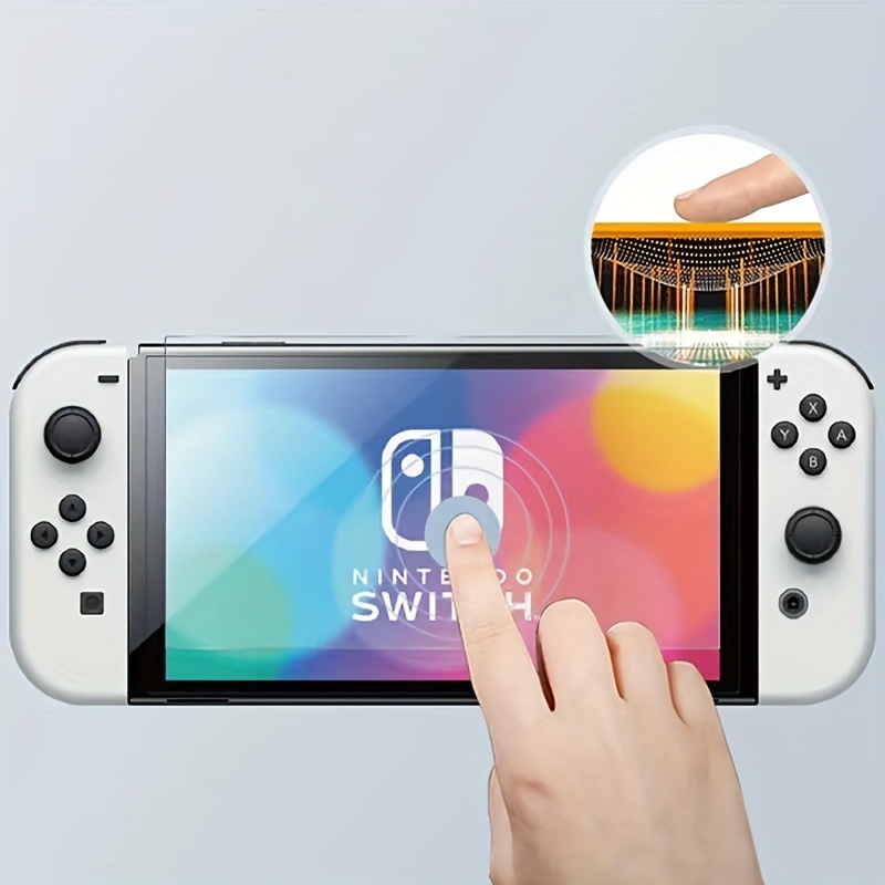 Película templada para Nintendo Switch Película de pantalla SwitchOLED HD NS para consola de juegos Switchlite