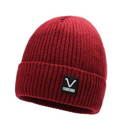 "fleece-lined thickening" red V standard