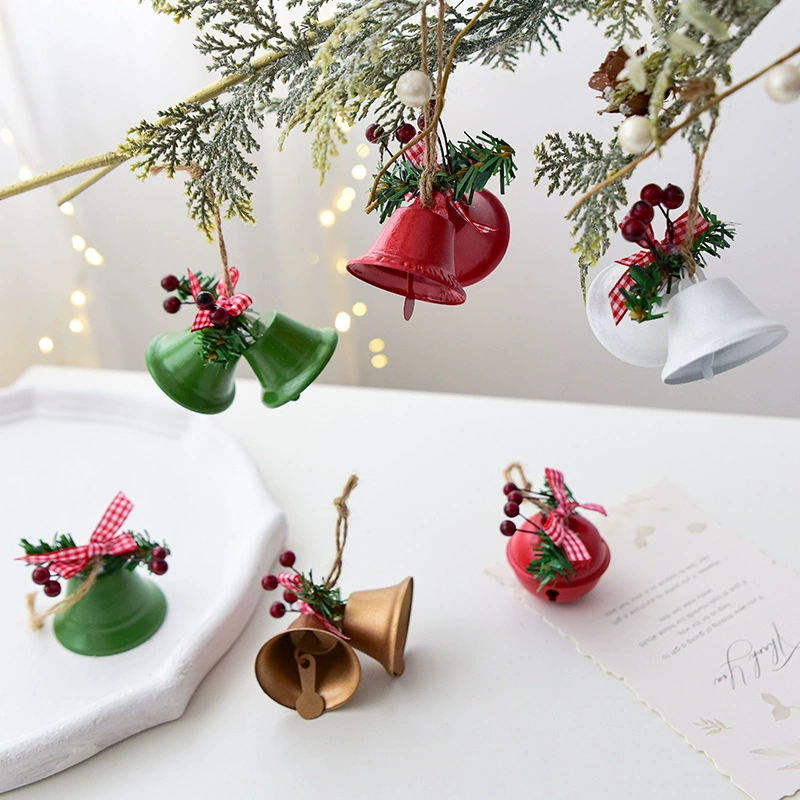 Small bell with bow, Christmas pendant, decorations, (Cross-border trading), handmade