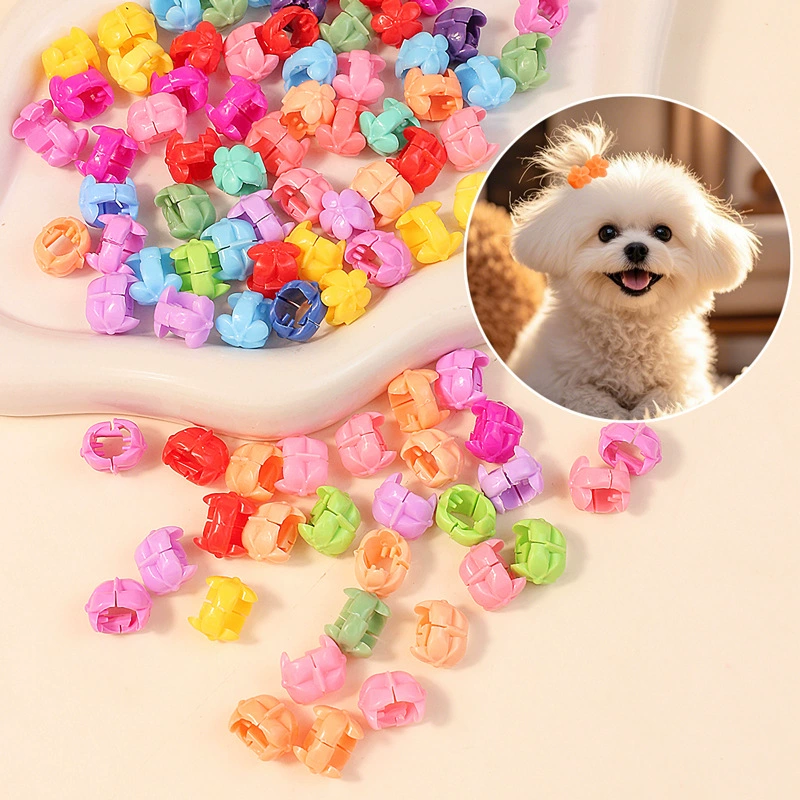 Корейская версия заколки для волос домашних животных конфеты соевые бобы длинношерстные собачки маленькие цветочные аксессуары для волос