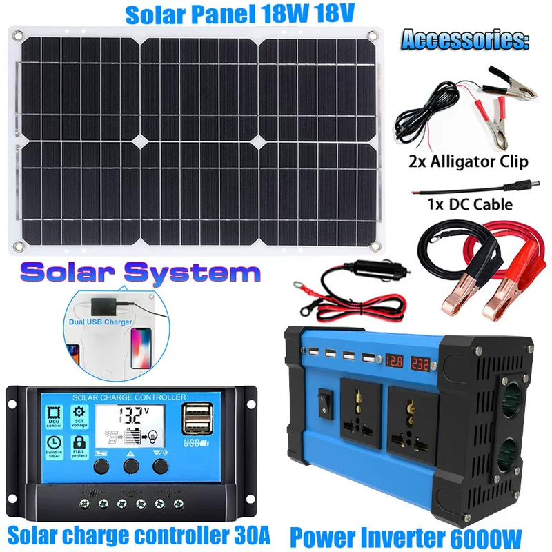 Smart controller solar-powered, 12v, 220v, 110v