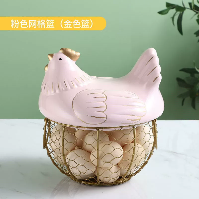 Керамическая корзина для яиц, фруктовая корзина, мусорная корзина синия керамическая кухонная полка хранения, керамическая корзина, корзина хранения искусства из железа