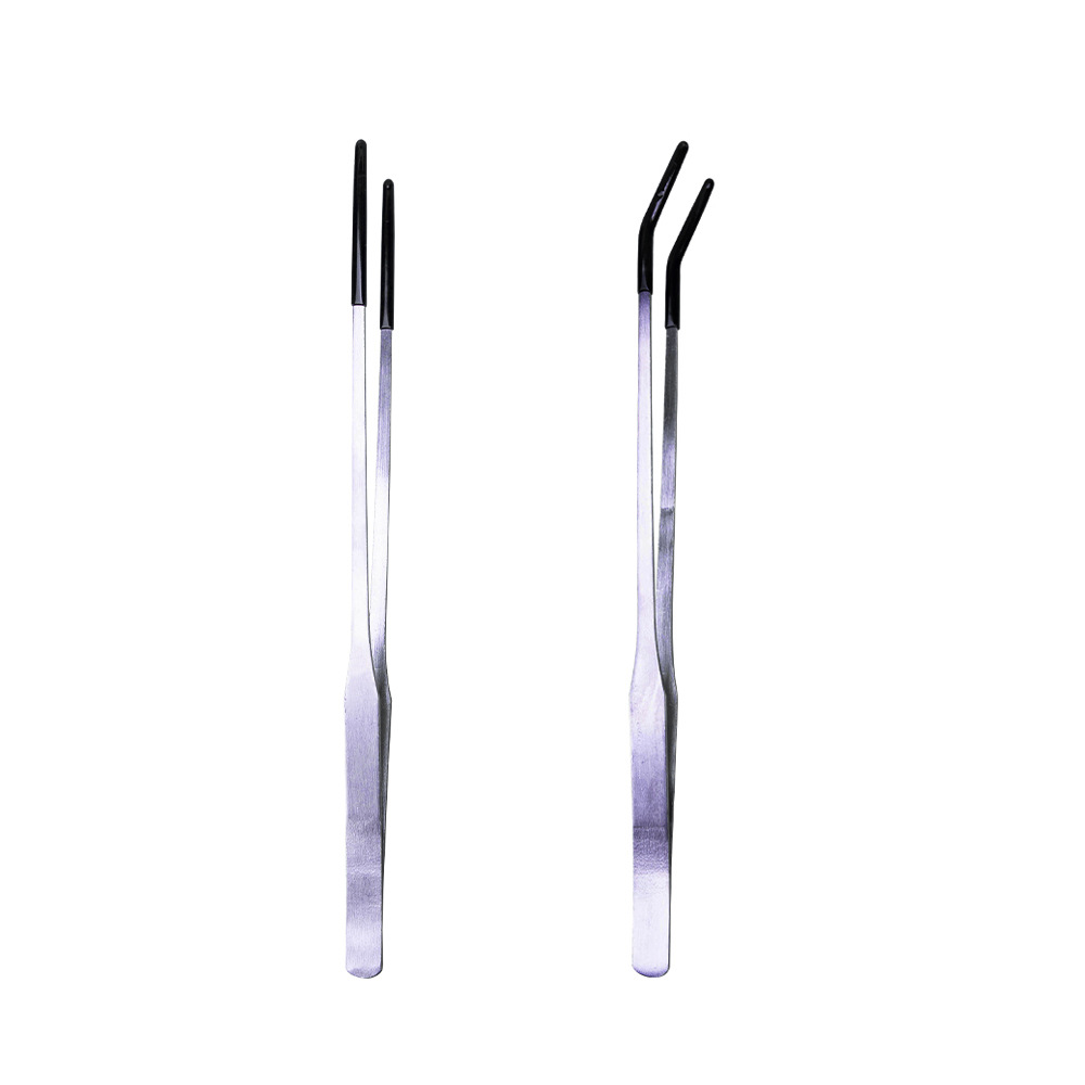 포장된 피딩 핀셋 2개(오리지널 컬러)