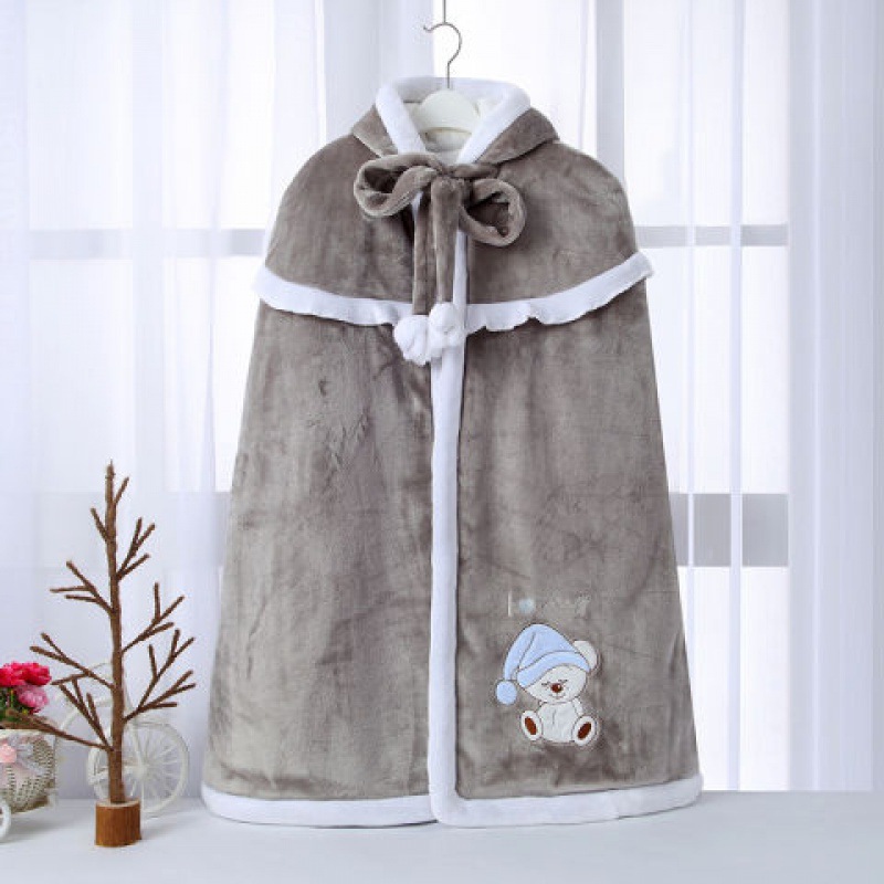 baby go out cloak men and women baby Cape go out thickening Coral children Autumn and winter keep warm wholesale