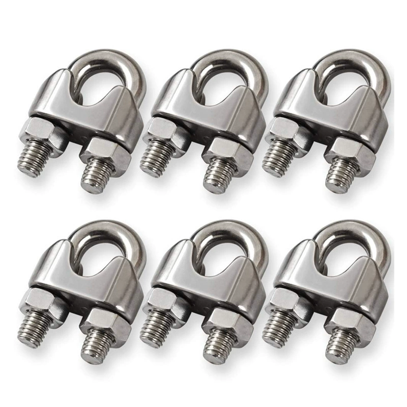 DIN741 зажим для кабеля, зажим для троса, крепежный зажим, U-образный зажим, зажим, крепеж из нержавеющей стали 304 316.