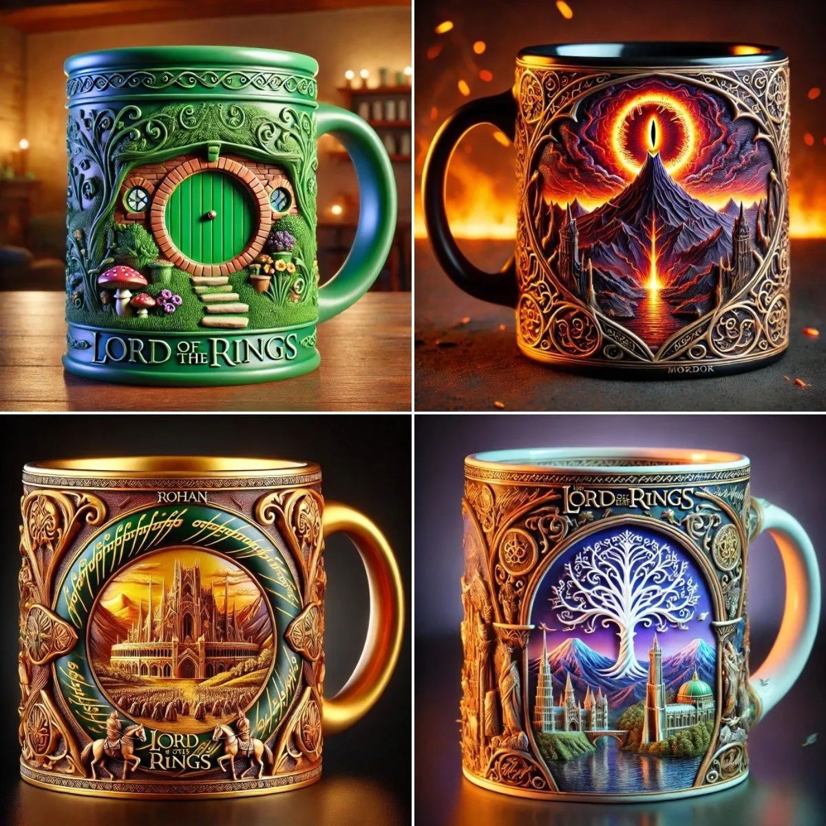 Cross-Border New Product Word of the Rings Themed Mug Lord of the Rings Theme Mug Coffee Cup