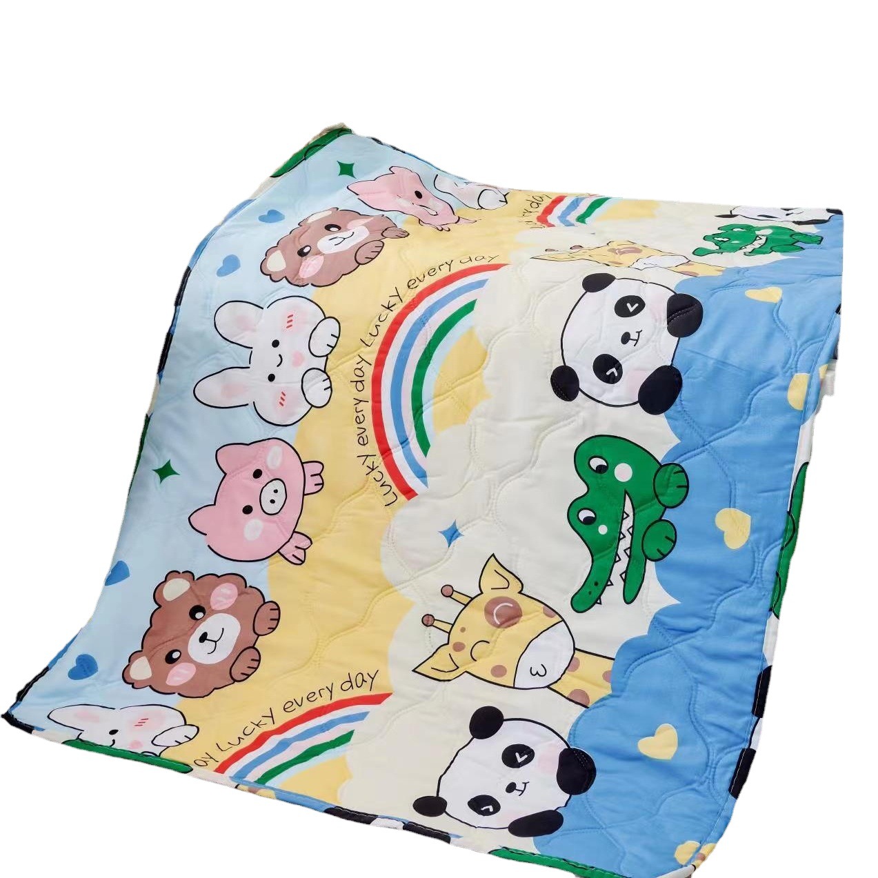 Summer company activities will sell summer quilt with gift box air conditioning quilt opening promotional gifts wash cotton summer cool quilt
