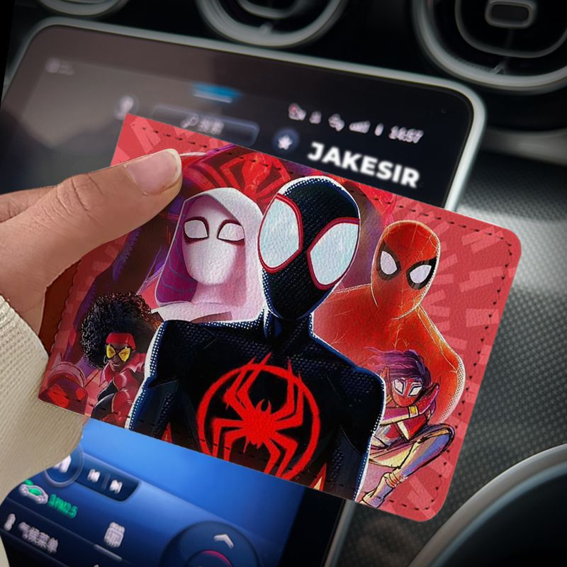 Spider-Man universo de navegación Licencia de Conducir cubierta protectora dos en uno Licencia de Conducir vehículo de motor Licencia de Conducir cubierta de cuero alta apariencia