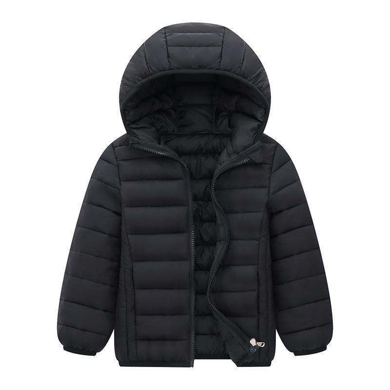 Chaqueta de plumón ligera para niños y niñas, modelo 2025, abrigo corto de algodón para niños pequeños y mayores.
