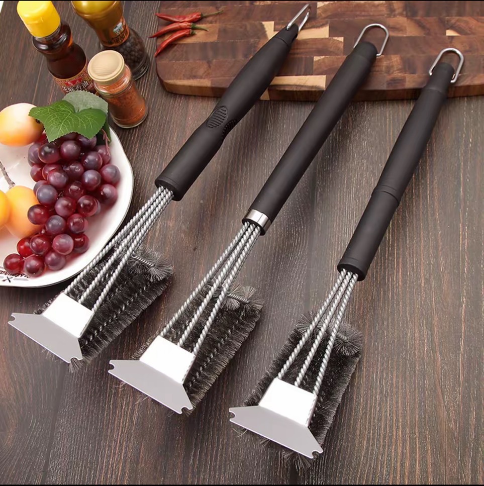 Cepillo de limpieza para barbacoa, cepillo de alambre para parrilla, red para parrilla, cepillo de alambre para parrilla, cepillo de limpieza, herramientas para barbacoa