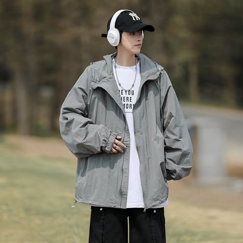 Lightweight Breathable Outdoor Fishing Sun Protection Clothes Men's Summer Functional Wind Jacket Jacket