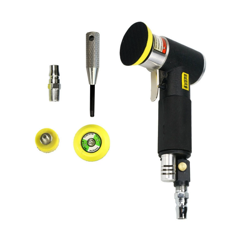 Пневматическая шлифовальная машинка 2inch 3inch с эксцентриковым вибрационным механизмом, круглой абразивной насадкой и круглой щеткой для чистки автомобилей, пневматическая шлифовальная ручка