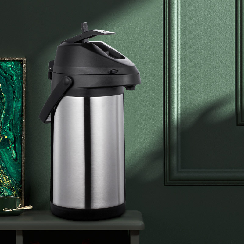 Botella de aislamiento de presión de aire de acero inoxidable 304 recipiente interno hervidor de agua caliente botella de aislamiento de vacío exportación doméstica