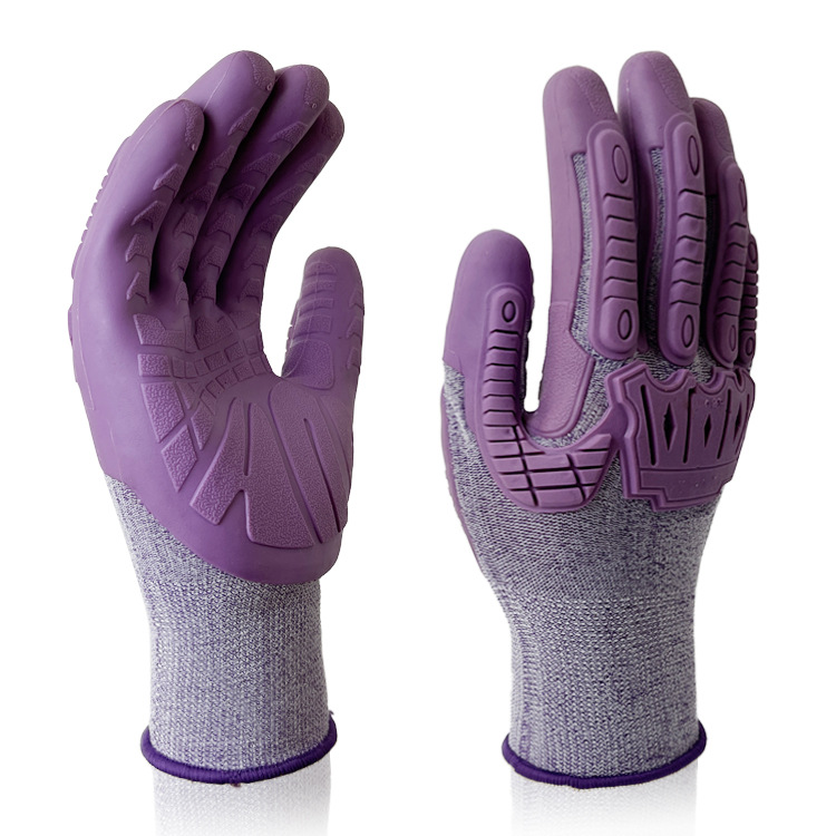 Guantes anticolisión antiimpacto resistentes al desgaste TPE caucho sitio de construcción trabajo protección laboral anti-arañazos productos genuinos Hombres transpirable antideslizante durable