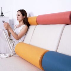 ソファー円柱枕円形枕腰枕脚枕ソファークッションリビング用ヘッドレスト