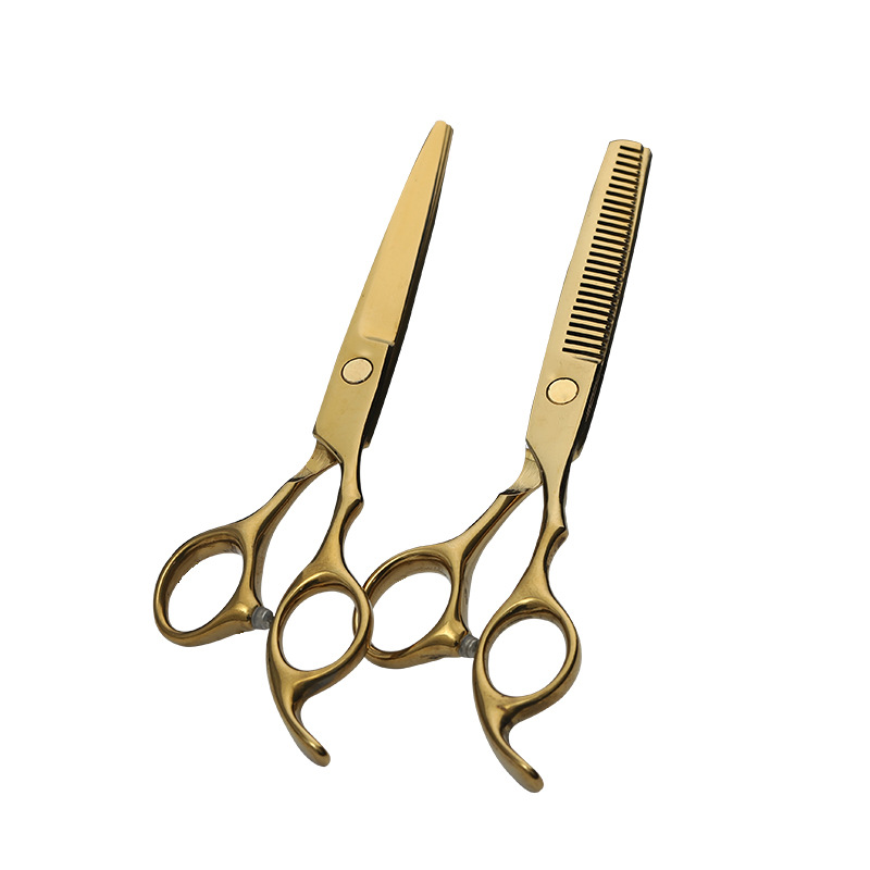 Fabricante mayorista de tijeras suministra tijeras de peluquería doradas, tijeras de barbero para salón, tijeras planas, tijeras de entresacar, tijeras de peluquería.