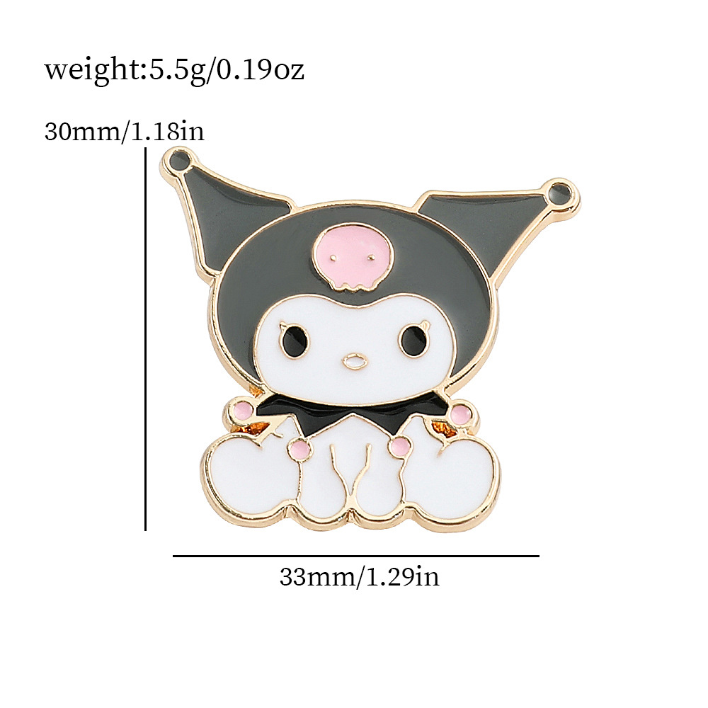 Venta caliente cien Sanrio serie de metal broche de dibujos animados coolomi Yugui perro KT gato todo-fósforo de moda insignia