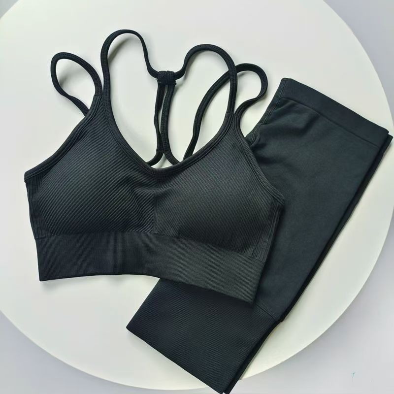 Harness de la niña correr transpiración sudor absorción antichoque ropa interior fitness correa de hombro delgada espalda abierta poliestireno sujetador