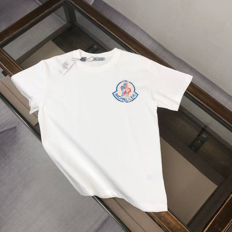 新型ヒップホップフロップモン蒙満印cler口マジックテープ半袖男女同一タイプtシャツカップル服|undefined