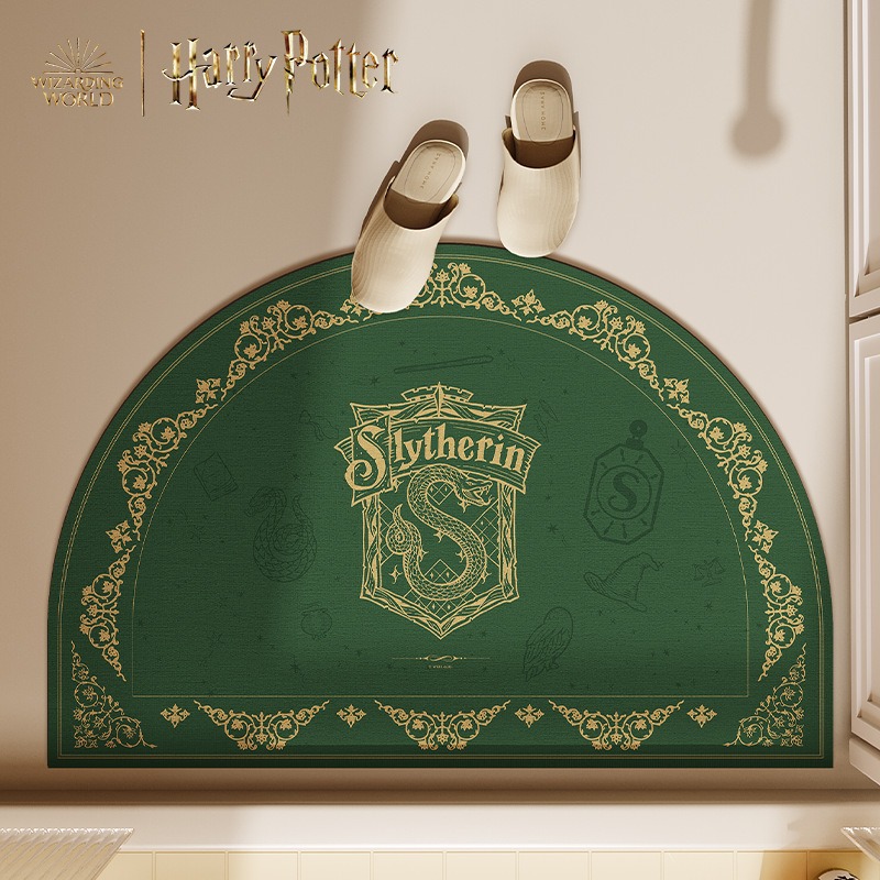 Harry Potter Semicircular Bathroom Floor Mat Bathroom Diatom Mud Water-Absorbent Non-Slip Foot Mat Light Luxury Style American Carpet