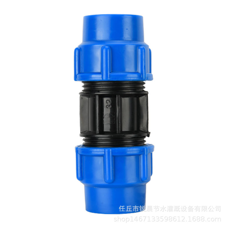 Accesorios de tubería de agua de PE, válvula de conexión rápida, válvula de tres vías, codo directo, cable interno y externo.