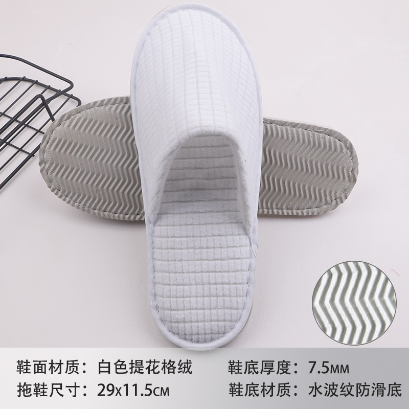 Hotel sandalinas desechables de algodón de lino de seda sandalinas de alojamiento residencial sandalinas desechables antideslizantes soleas de zapatillas gruesas