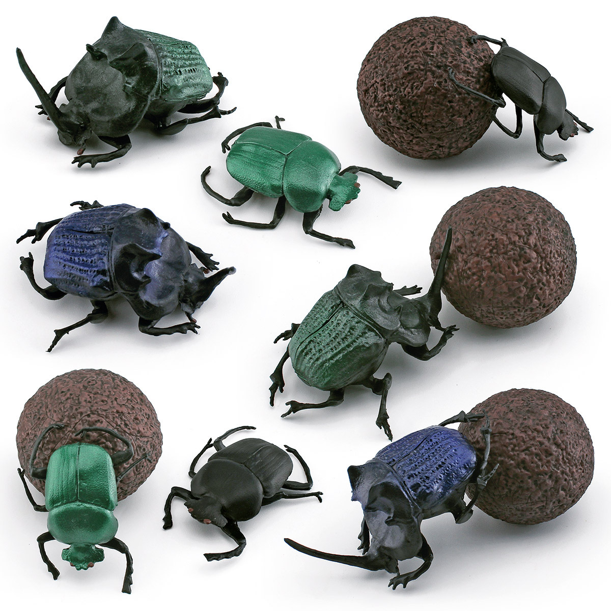 Transfronterizo Amazon simulación insecto animal estiércol escarabajo modelo de los niños cognitiva estiércol escarabajo decoración adornos estáticos