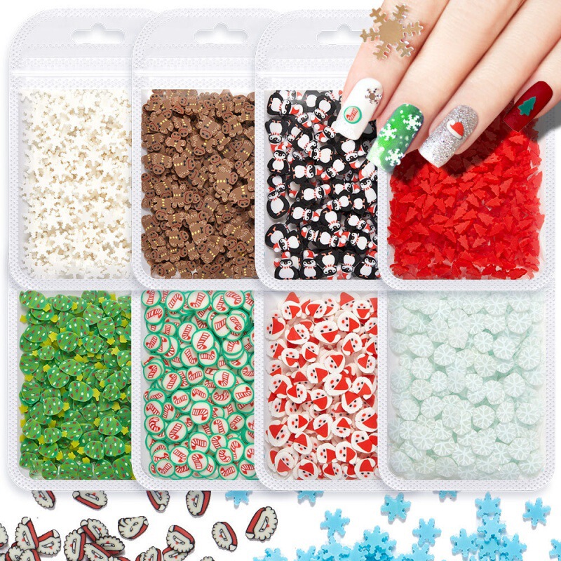Christmas Nail Art Soft Pottery Sequins Makeup Nail Art Sequins Jewelry Snowflake Santa Claus Tree Glitter Powder Christmas Nail Art Soft Pottery Sequins Makeup Nail Art Sequins Jewelry Snowflake Santa Claus Tree Glitter Powder