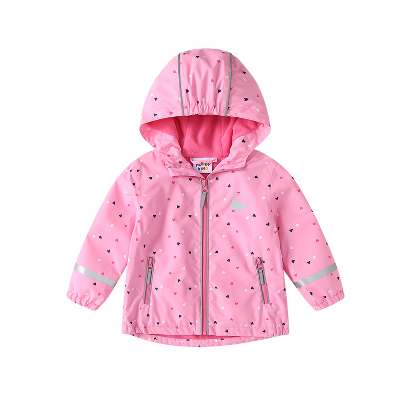 เสื้อแจ็คเก็ตสีชมพู (ซับในกำมะหยี่บาง) 26HKYY215 / 80