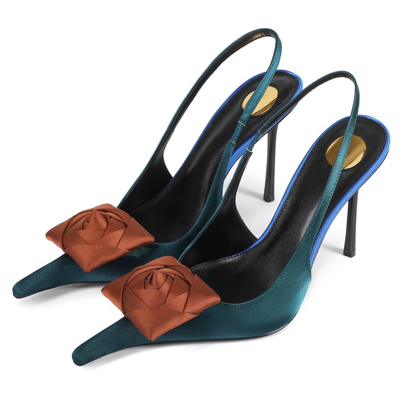 New Stiletto Rose Toe Hollow Sandals