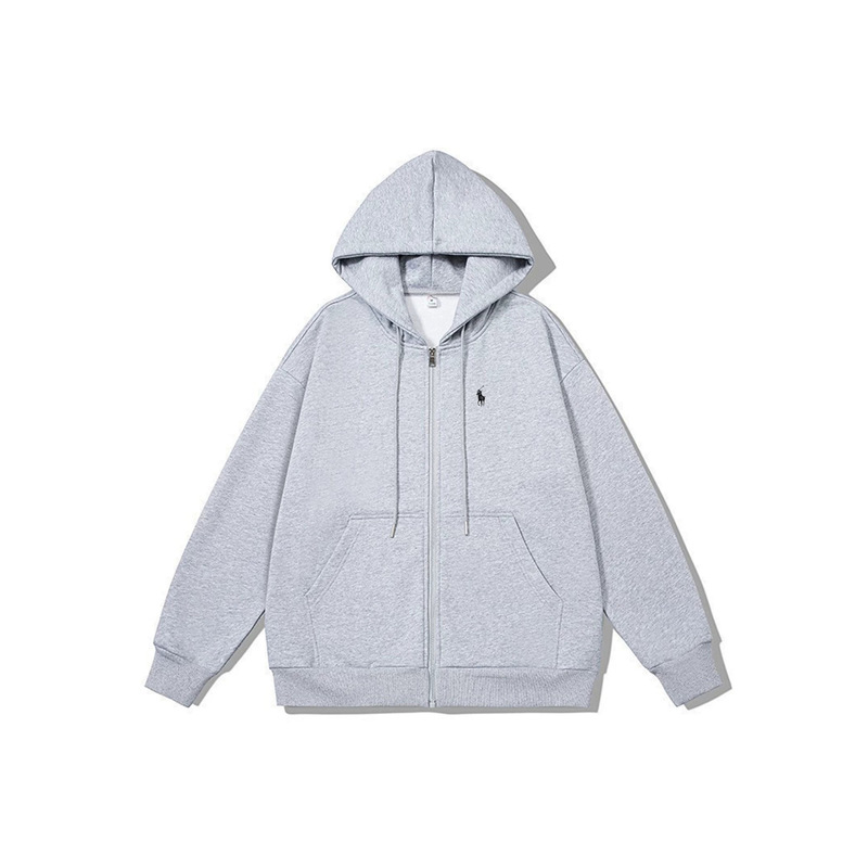 High-end Ralph Lauren logo embroidered jacket set, unisex casual loose-fit men's sweatshirt, trendy High-end Ralph Lauren logo embroidered jacket set, unisex casual loose-fit men's sweatshirt, trendy