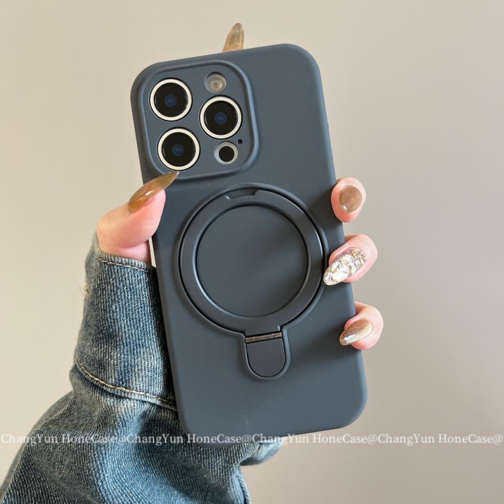 Magnetic Silicone Phone Case For Iphone 15 Pro 14 13 Shockproof_voghion.com