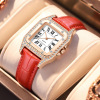 Fashionable square swiss watch, women's watch, quartz belt, wholesale