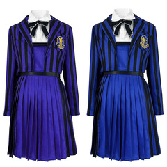 Wednesday星期三第二季COS服 亚当斯一家cosplay校服万圣节表演服