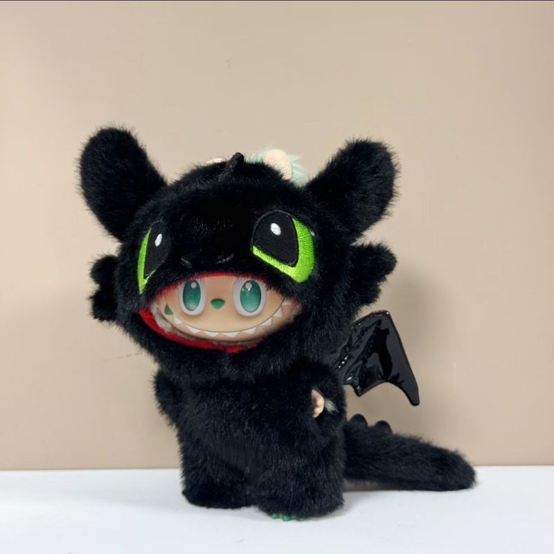 可爱卡通无牙仔娃衣拉bubu 一代二代三代搪胶挂件可爱小衣服17cm|undefined
