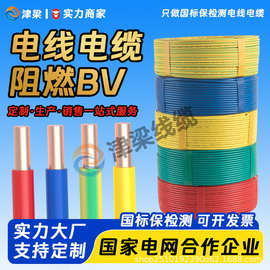 国标3C认证BV单股铜芯硬线4/6/10平方家装电源线开关插座电线电缆