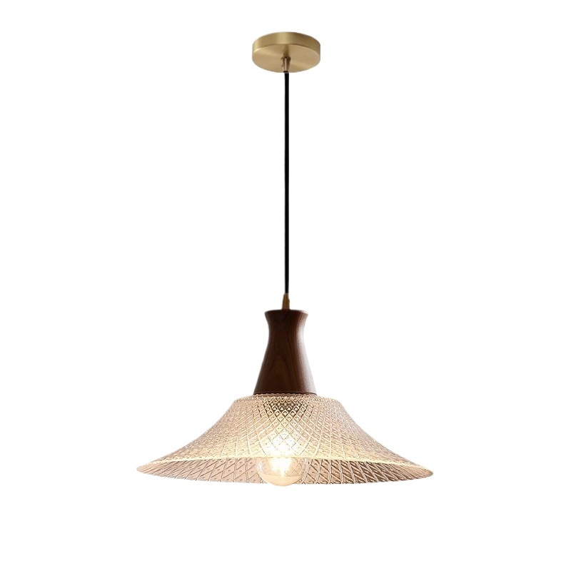 Lámpara de restaurante medieval francesa de tres cabezas de café mesa de comedor lámpara de bar estilo retro americano sensación de lámparas de vidrio